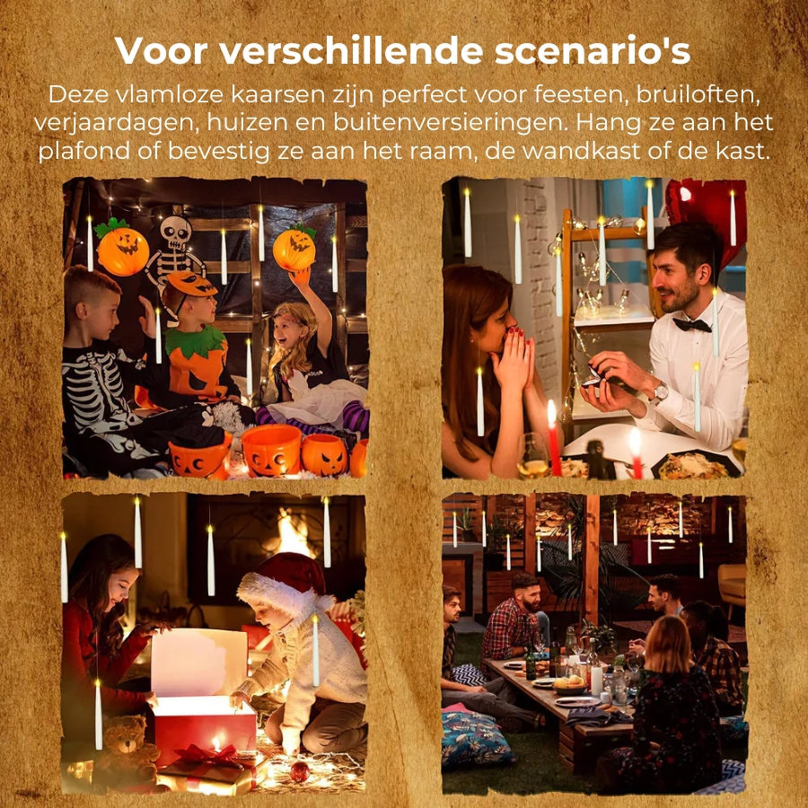 Magisch zwevende kaarsen (10st)