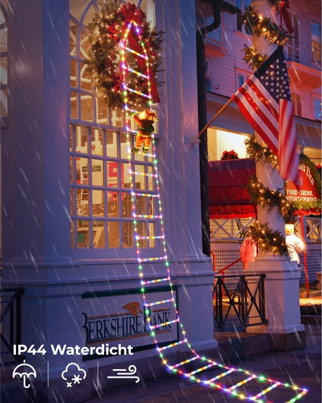 LED kerstman klimladder – Kerstdecoratie voor binnen en buiten