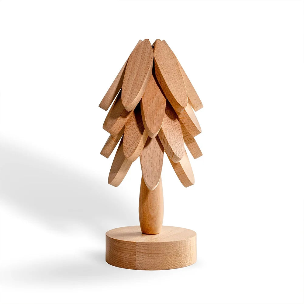 NordicWood™ – Houten Boomvormige Onderzetter & Decoratie Set