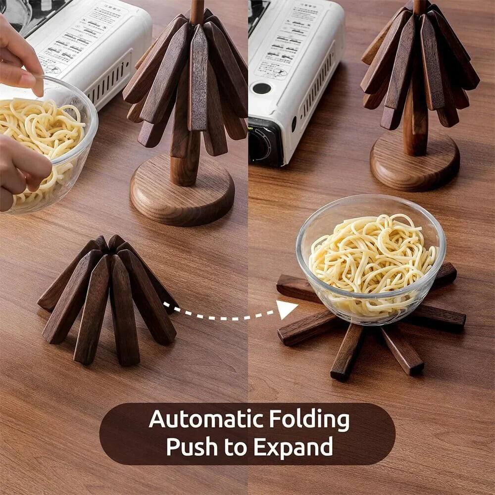 NordicWood™ – Houten Boomvormige Onderzetter & Decoratie Set